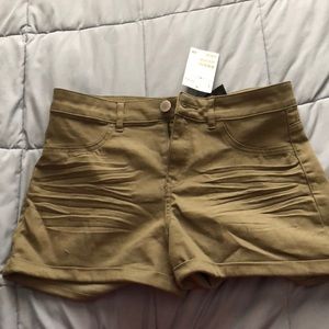 Green cargo shorts